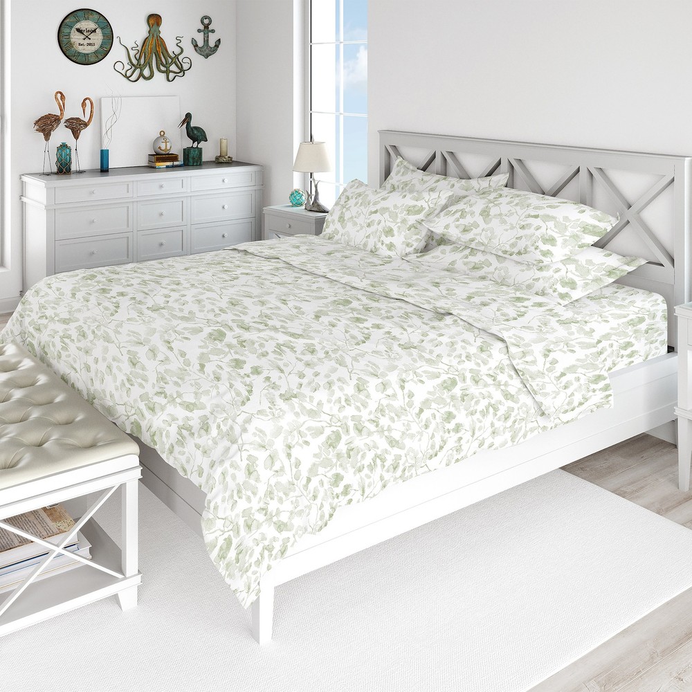 Swiss Collection Sheet Set  Queen Green