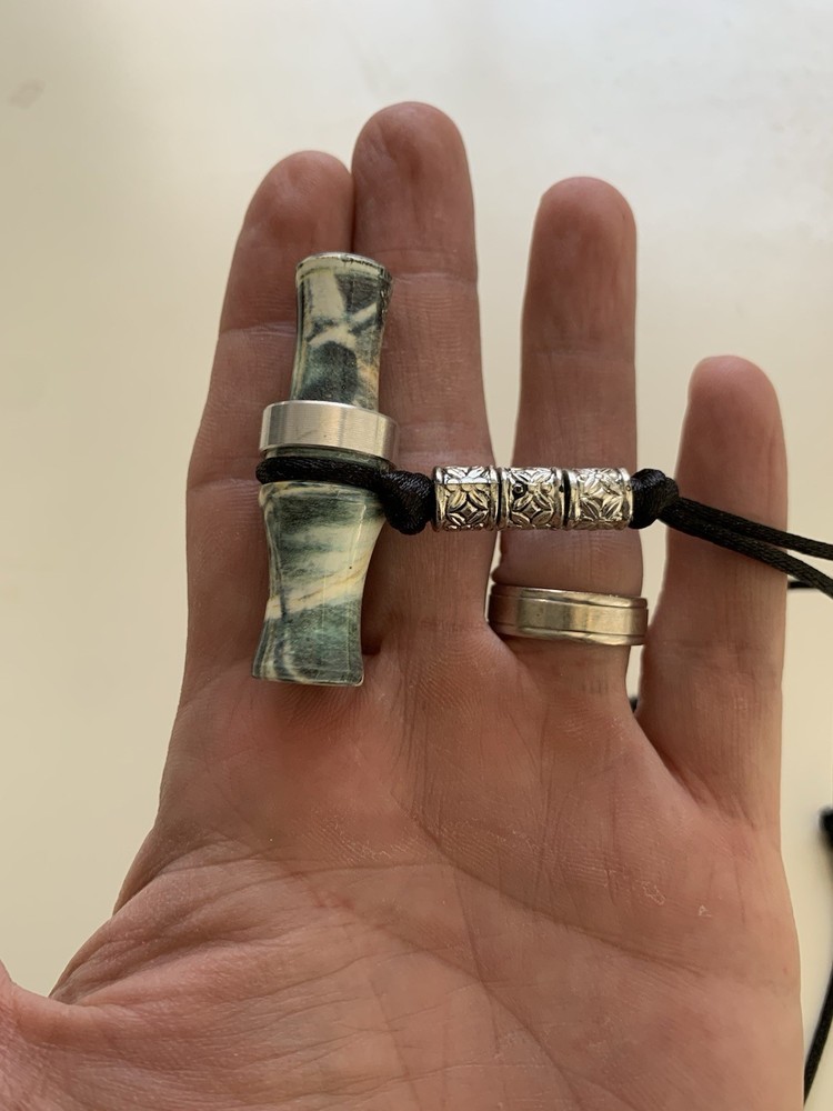 Mini Wood Duck Call Necklace – Adjustable & Working Call - HAND MADE-Easter Gift