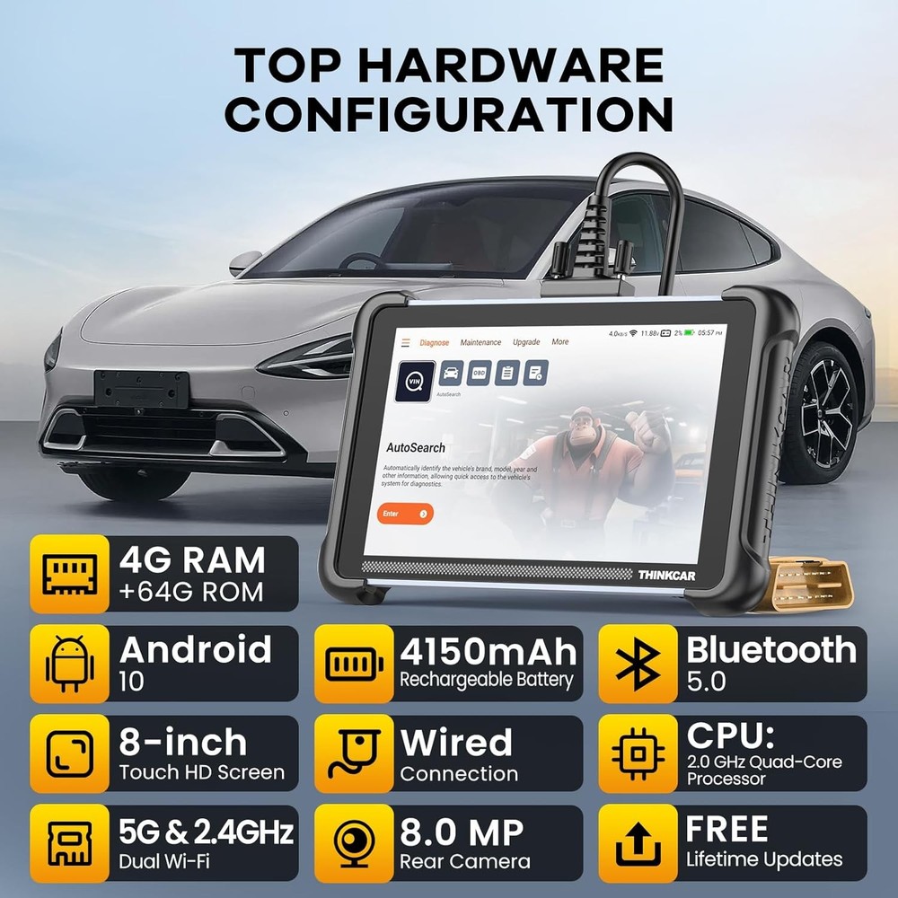 ThinkScan 689 Car System Auto Diagnostic Scanner Bidirectional Scan Key Program