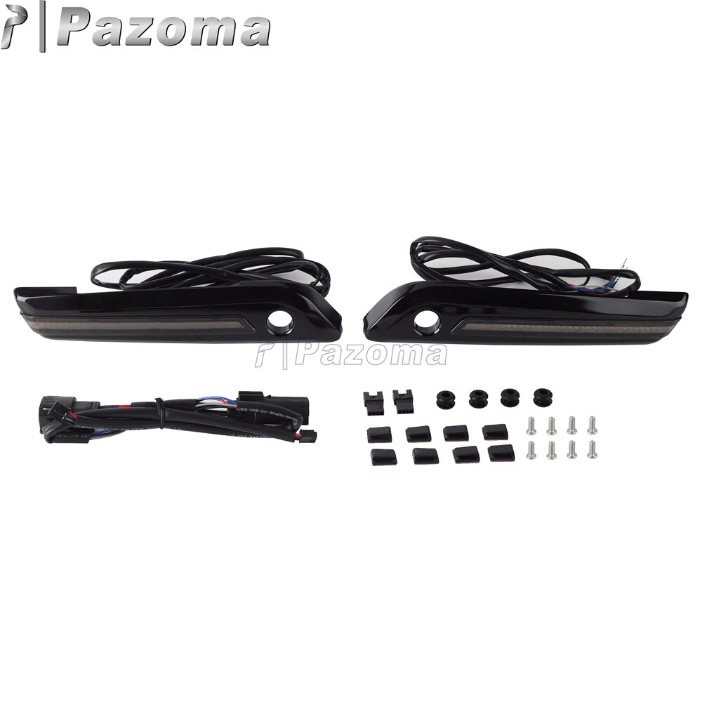 LED Saddlebag Latch Light Brake Running Light For Harley Touring Road King 14-22