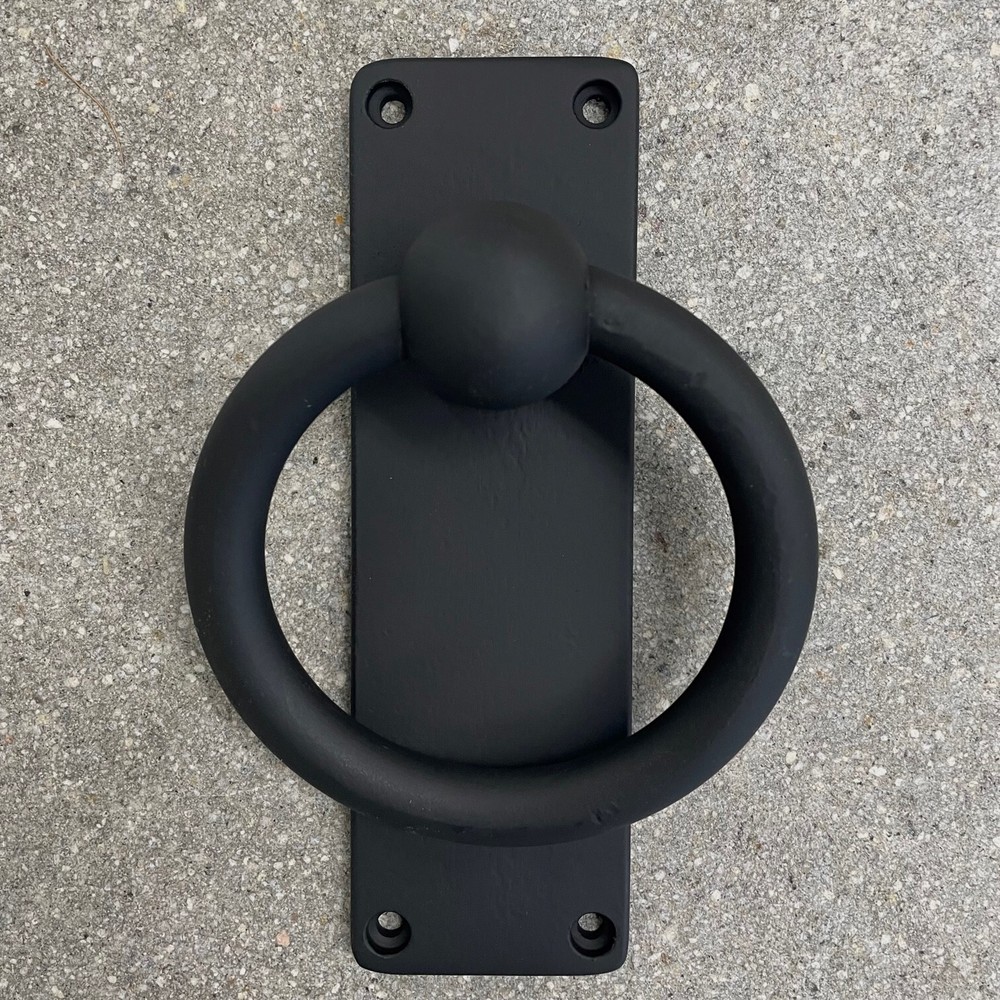 Wrought Iron Door Knocker with Long Back Plate