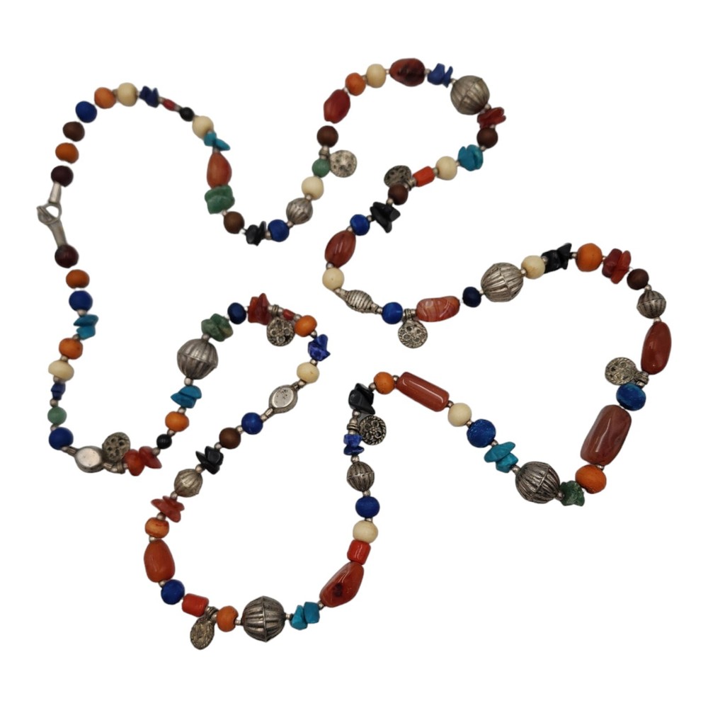 Colorful Super Fun Bead Necklace 47" Long