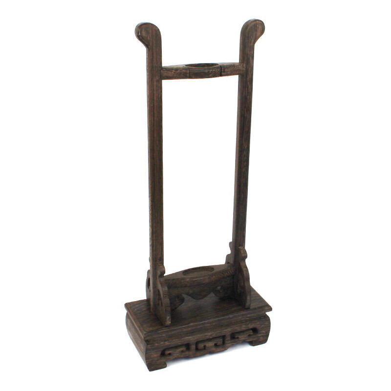 Wenge Vertical Samurai Sword Katana Holder Stand Bracket Assembly Display Rack
