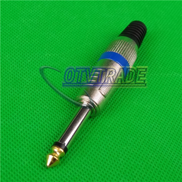 ONE 1/4" 6.35mm MicrophPatch Snake Cable TS Male Plug Connector NEW