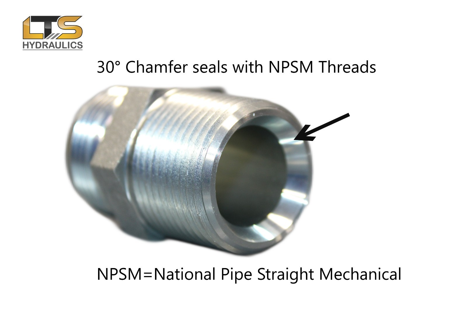 1/2" Male JIC x 1/2" Male NPT Pipe Adapter Zinc Plated Steel 2404-08-08 Qty 1