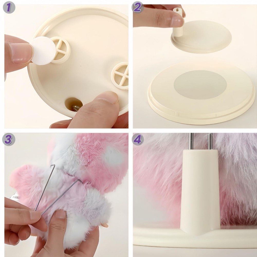 1 Pack Acrylic Display Case with Doll Stand Holder for Blind Box, Clear Stack...