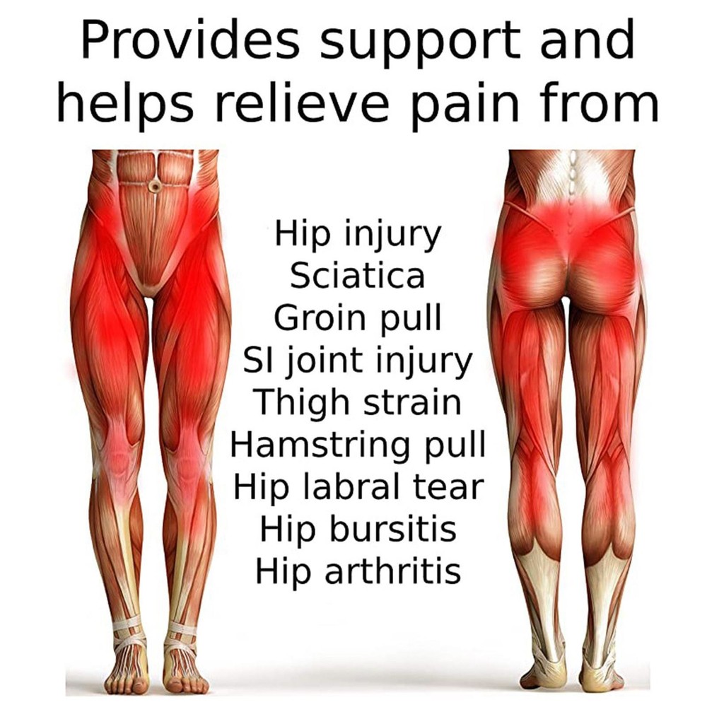 Groin Hip Brace Belt Support Compression Wrap for Hamstring Pain Relief