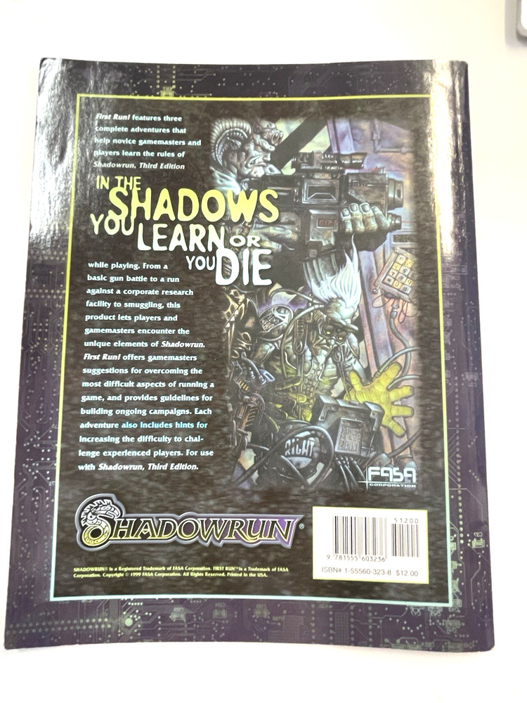 🔥Shadowrun First Run 7329 RPG