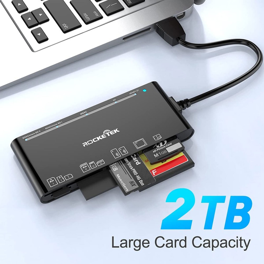 7-IN-1 USB 3.0 Memory Card Reader High-Speed Adapter for Micro SD SDXC CF SDHC