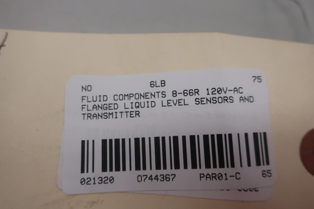 Fluid Components 8-66R Liquid Level Sensor 120v-ac