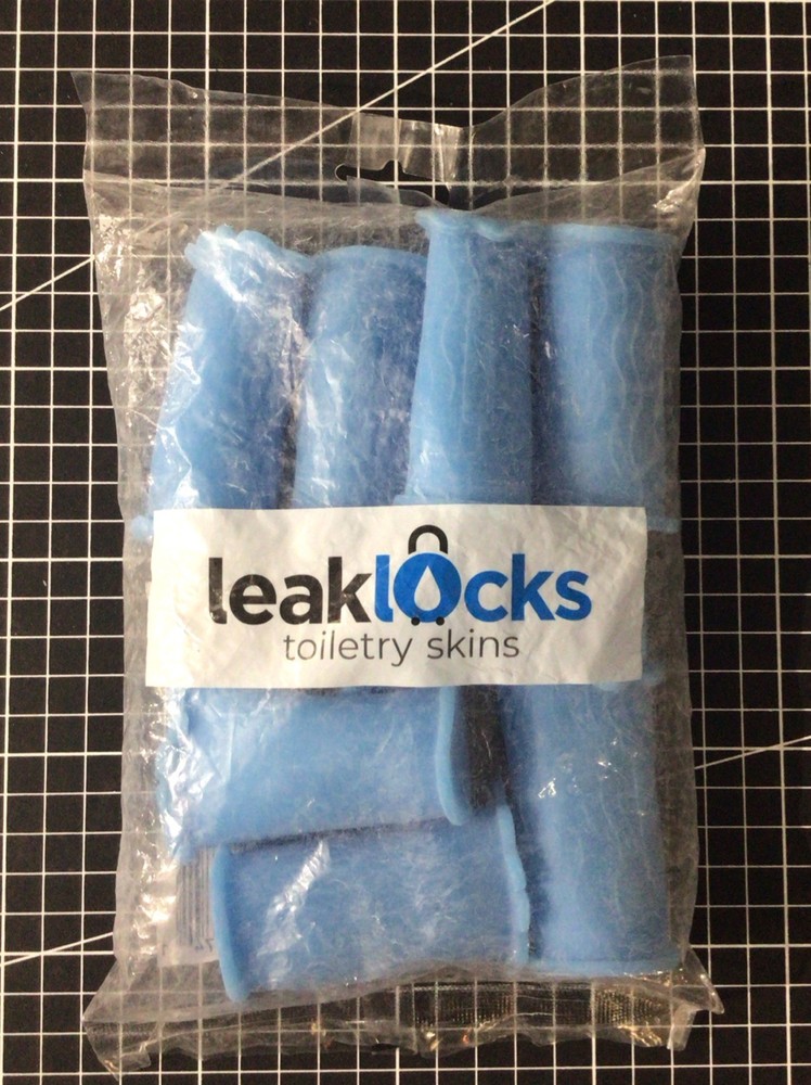 LeakLocks® Toiletry Skins™ Elastic Sleeve for Leak Proofing 8 Pack