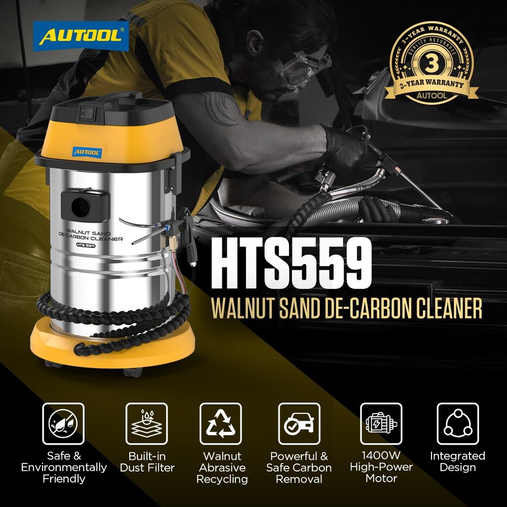 Sand Blaster Walnut Blasting Machine Car Engine Carbon Deposition Cleaner 110V