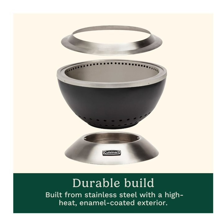 Cuisinart Smokeless Fire Pit Bundle, 24"