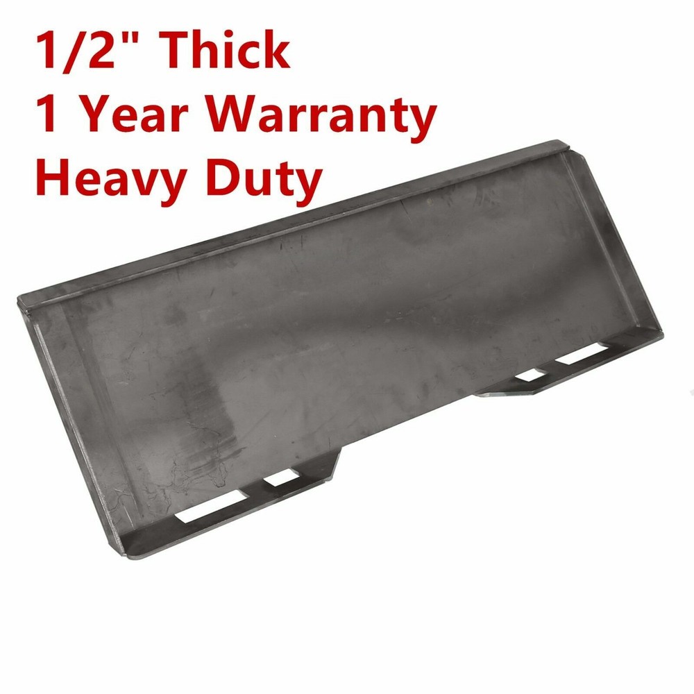 1/2"HD Skid Steer Mount Plate Quick Attachment & Conversion Adapter Latch Box