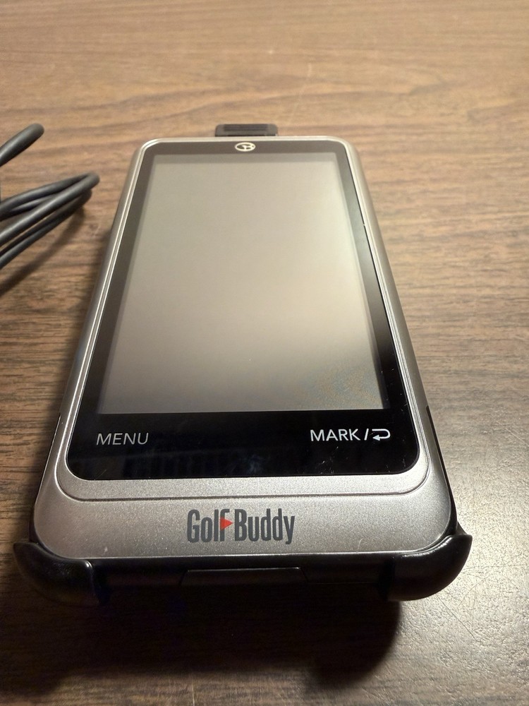 GOLF BUDDY PT4 HANDHELD GPS GOLF COURSE & SCORECARDS NICE!
