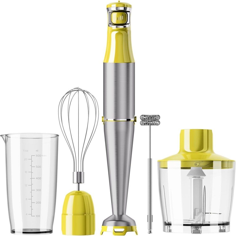 Immersion Blender Handheld Corded Hand Blenders Set 1100W Trigger Variable Speed