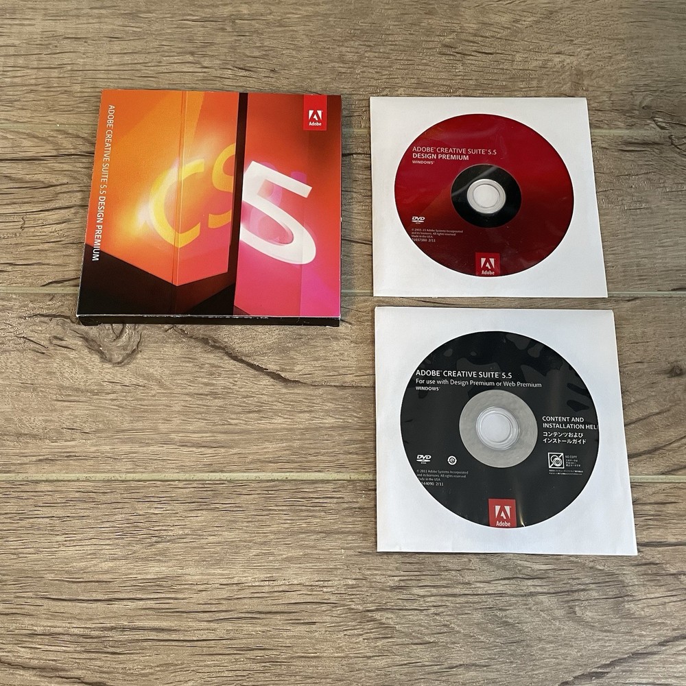 Adobe CS5.5 Design Premium for Windows DVD Version InDesign Photoshop Flash