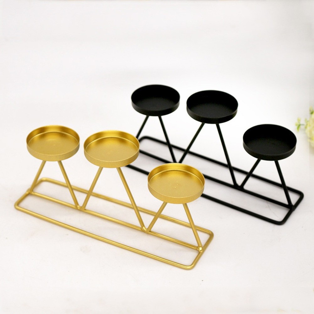 Geometric Candle Holder High Quality.for Dinner Holder Triangle Wedding