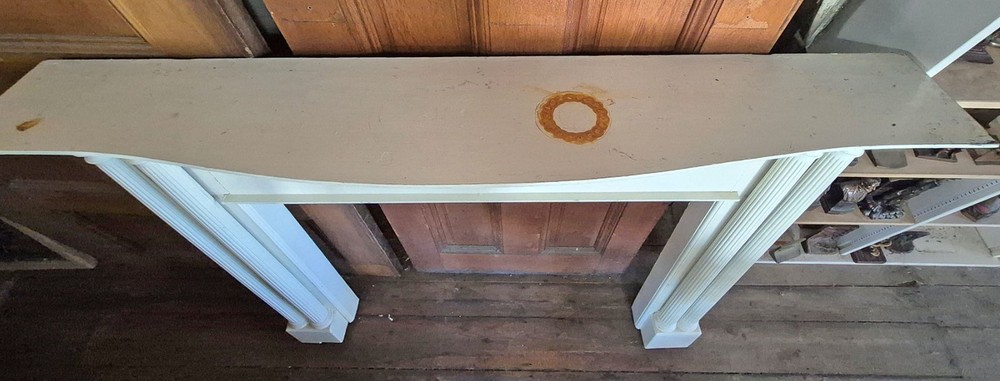 ANTIQUE PAINTED FIREPLACE MANTEL