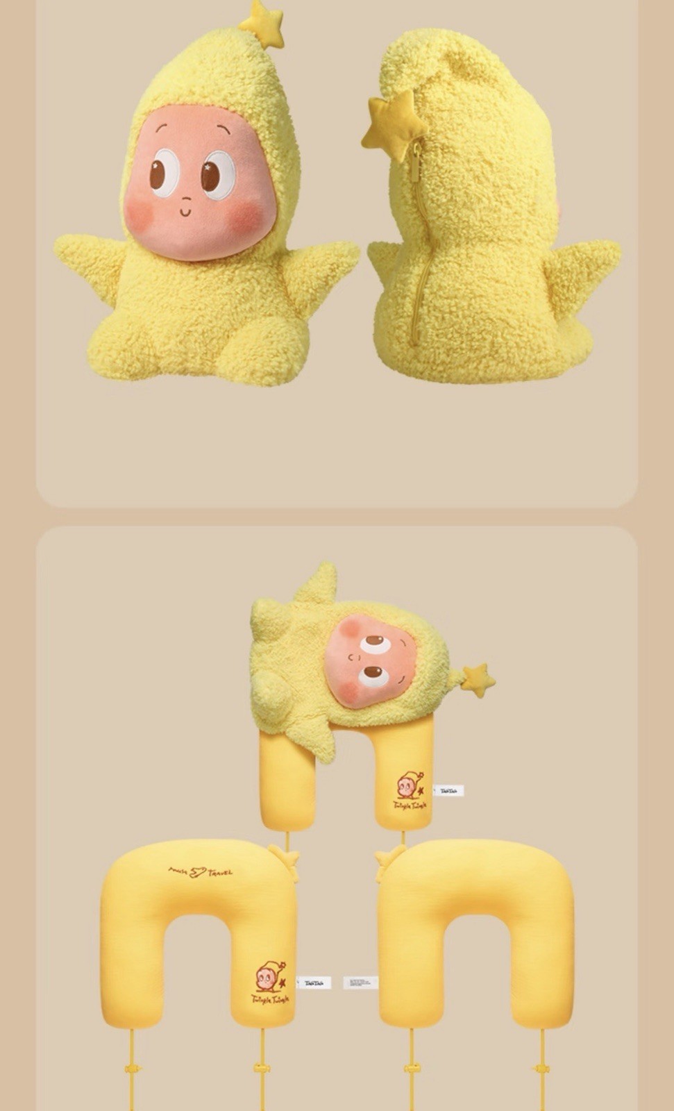 Authentic TWINKLE TWINKLE Wonderful Journey- U-shaped Pillow Plush Doll-UNOPENED