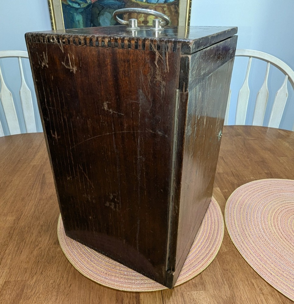 Antique C BAKER London Precision Microscope Complete Set Binocular NICE Loaded