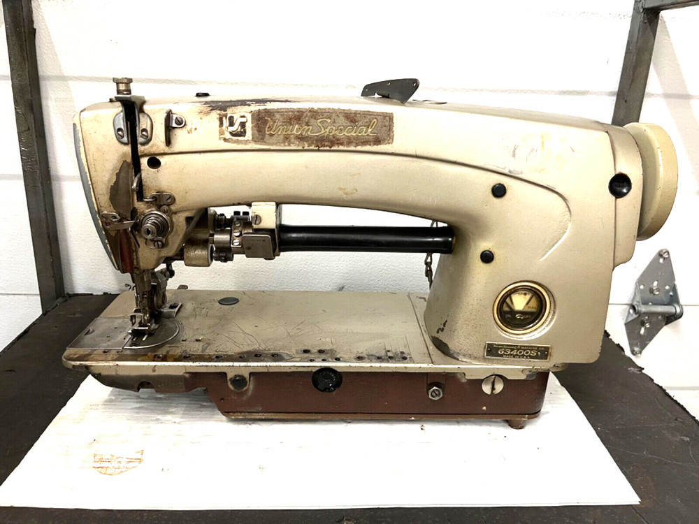 UNION SPECIAL 63400S 1 NEEDLE W/ PULLER HEAD ONLY  INDUSTRIAL SEWING MACHINE