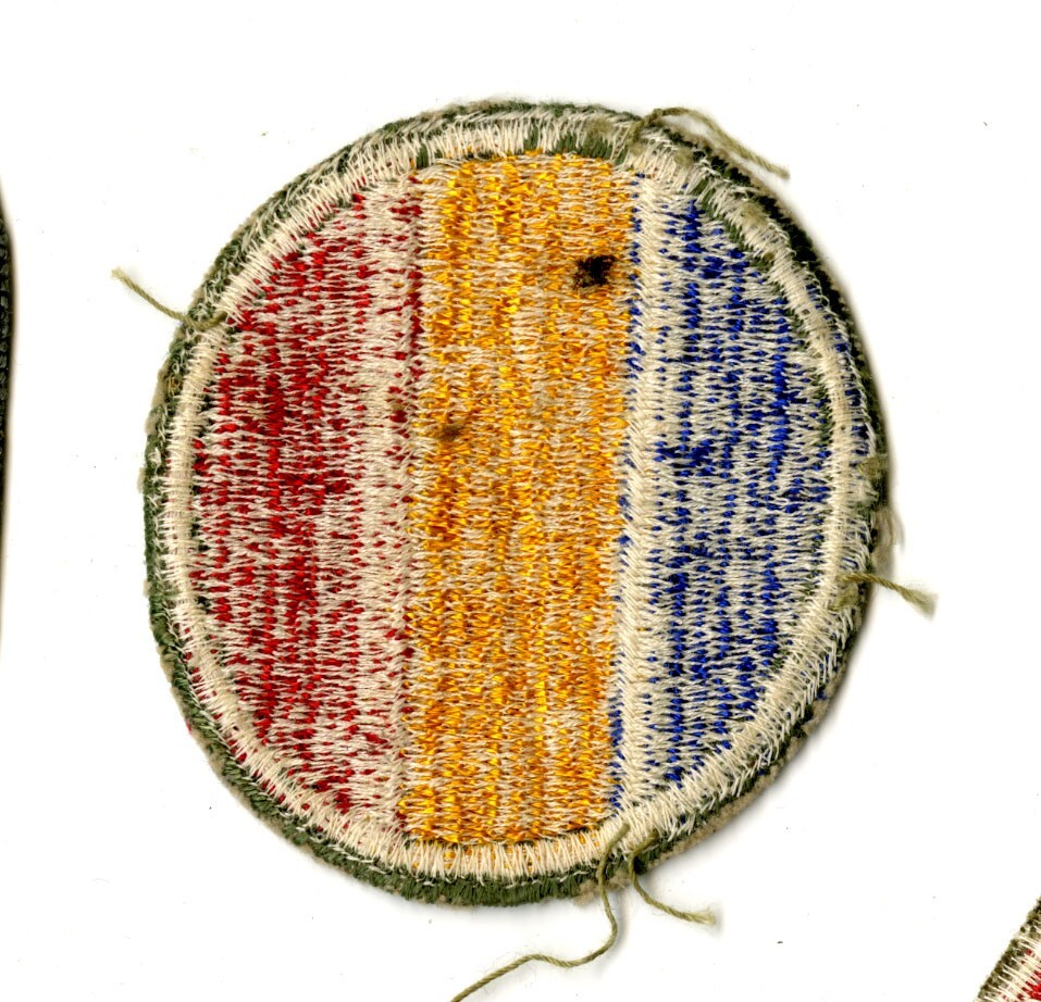 Replacement and Schools Command White Back Patch WWII Original