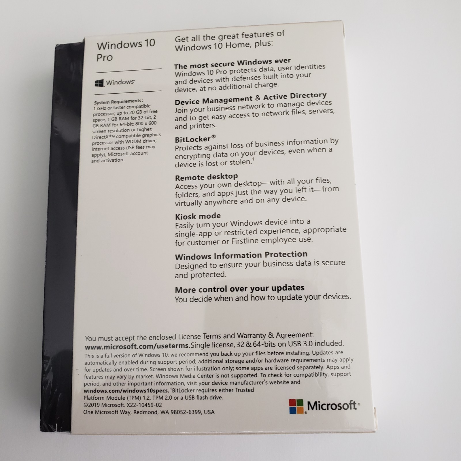 Microsoft Windows 10 Professional 32/64-Bit - USB - New Sealed Retail Package