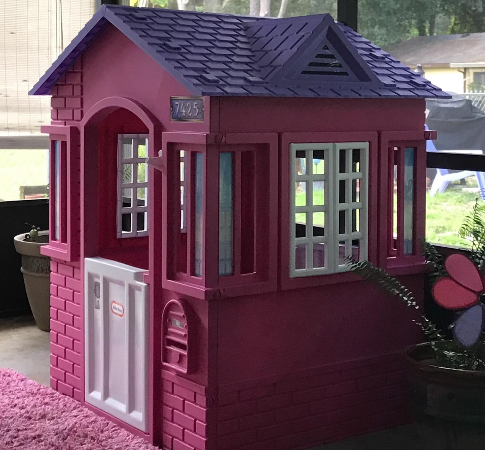 Kids Girls Cabin Playhouse Playset Indoor or Outdoor Toy House Cottage Ages 2+