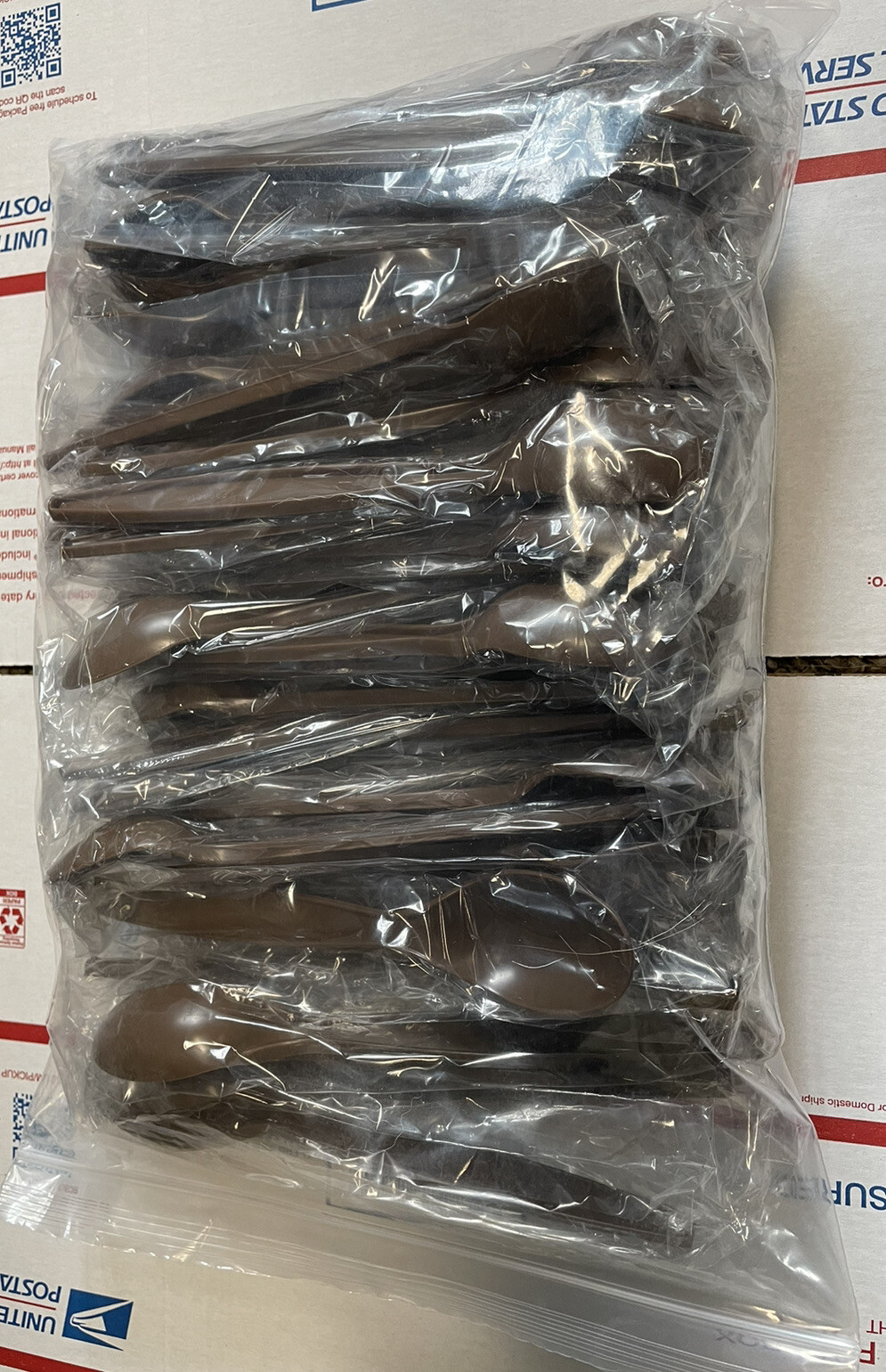 MRE SPOON 40 Pack Plastic Eating Utensil Camping Survival Hiking Prepping Prep