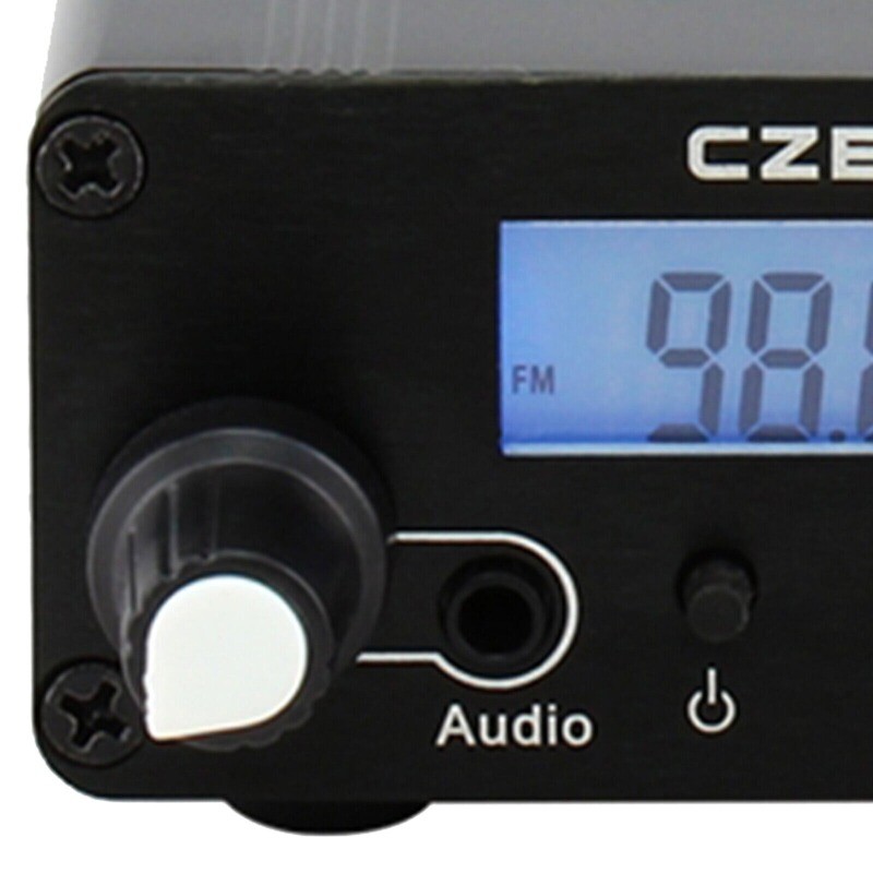 FM Transmitter Church 0.5W Mini Radio Stereo Station Black w/ Antenna CZE05B USA