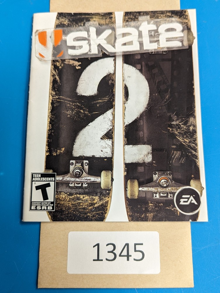 Skate 2 - PS3 - Manual Only **NO GAME!