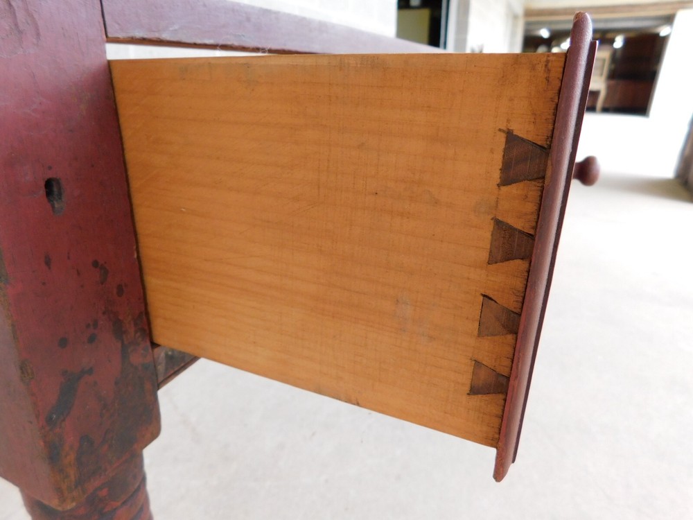 Antique 19th Century Tavern Work Dining Table