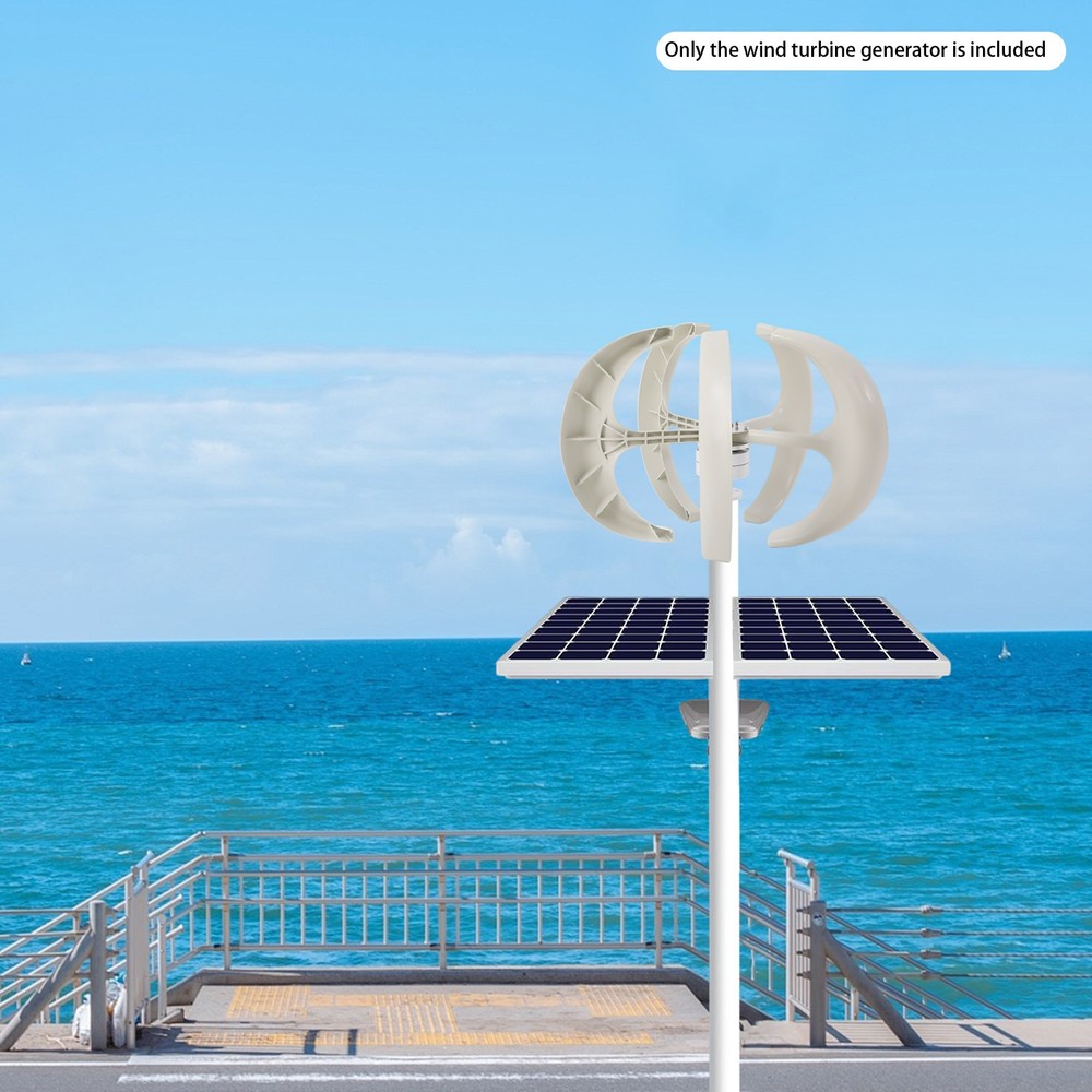 600W 24V Vertical Axis Wind Power Turbine Generator Controller Home Windmill