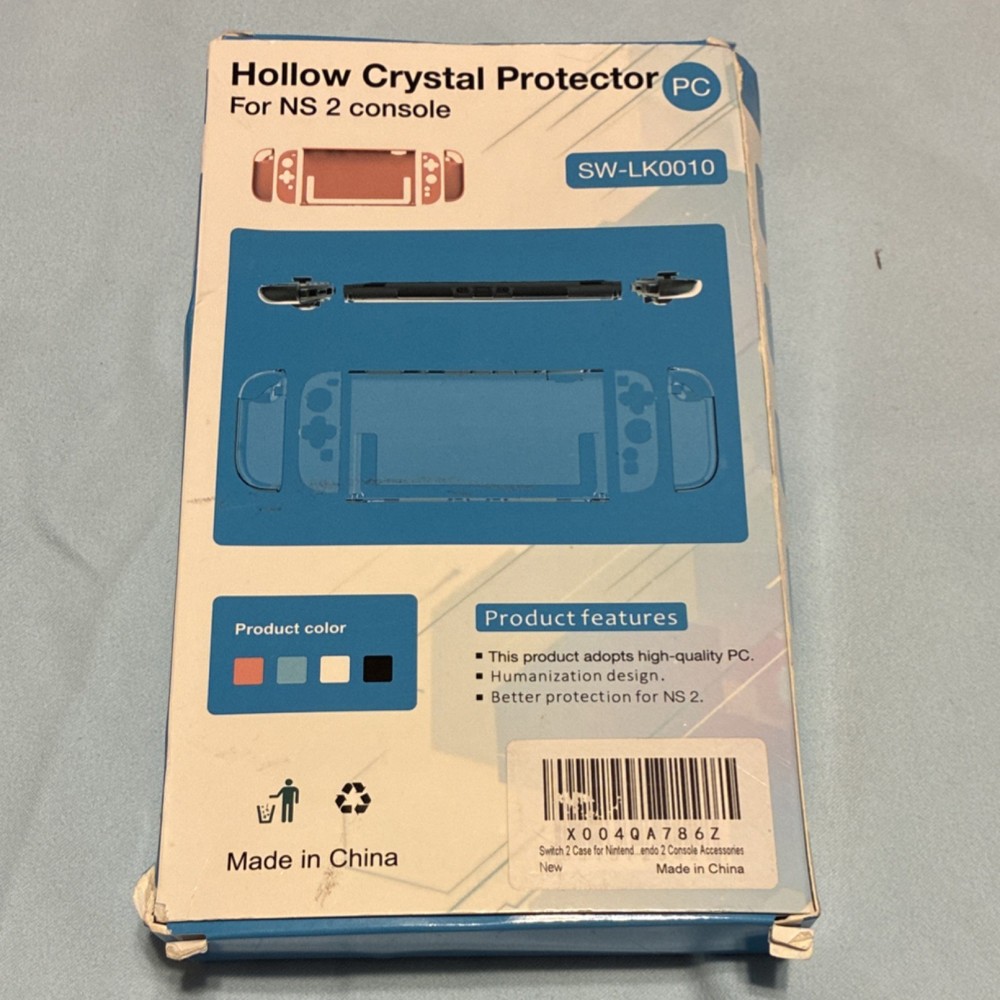 Clear PC Protector Case for Nintendo Switch NS 2 Console SW-LK0010, Easy