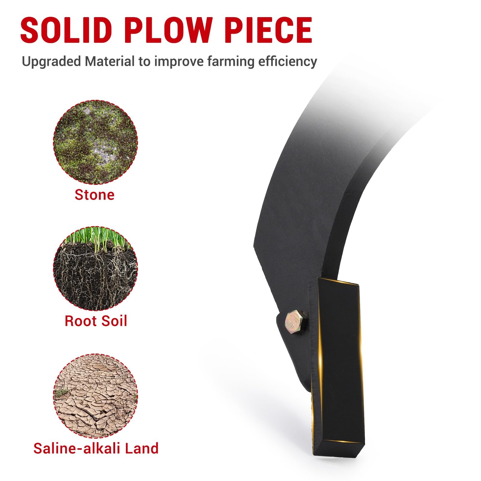 Hitch Mounted Trencher 18" Scarifier Shank w/ 2 Teeth for 2" Receiver Adapters