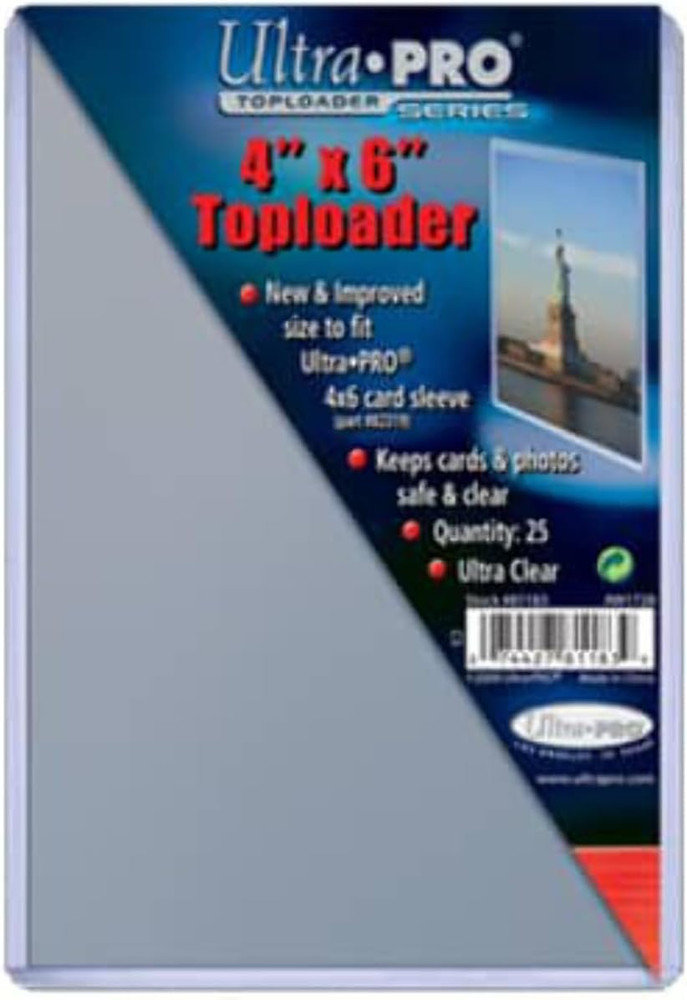 4" X 6" Toploader 25Ct