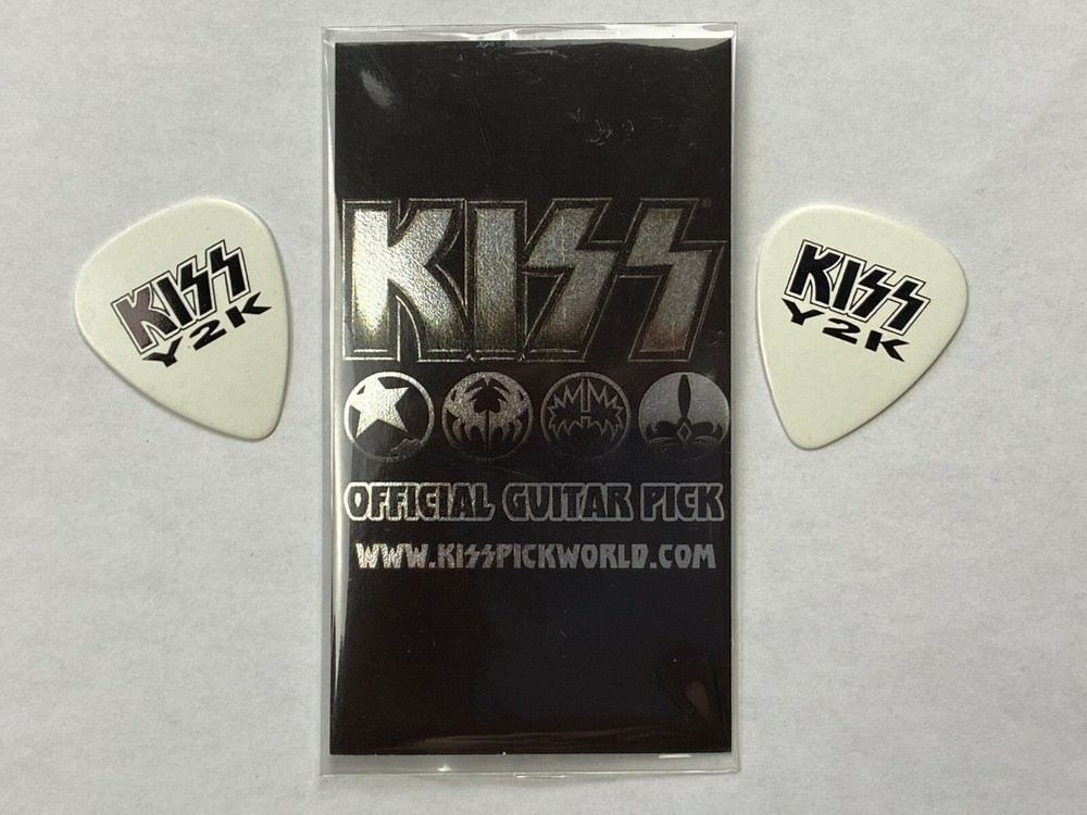 KISS Guitar Pick Paul Stanley Gene Simmons Y2K Concert Prototypes Vintage Kiss