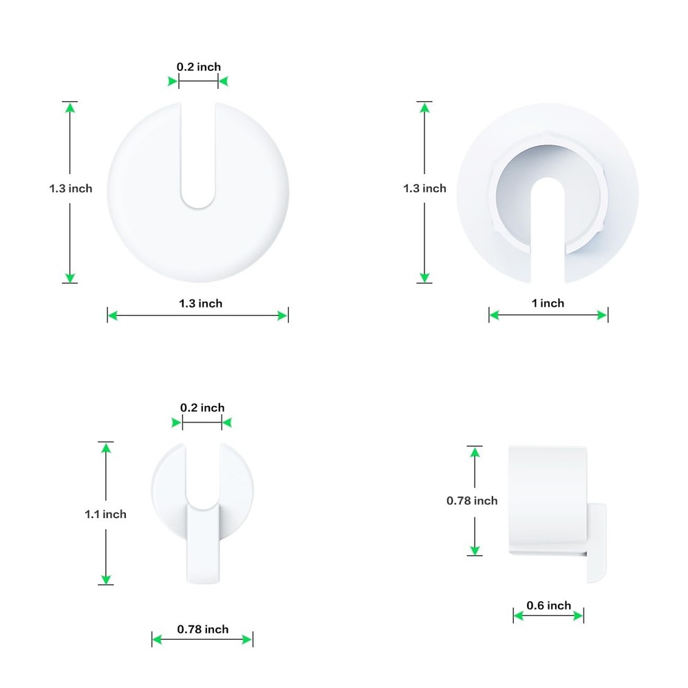 Cable Routing Kit for Starlink, Mounting Kit, Starlink 2 Pack White