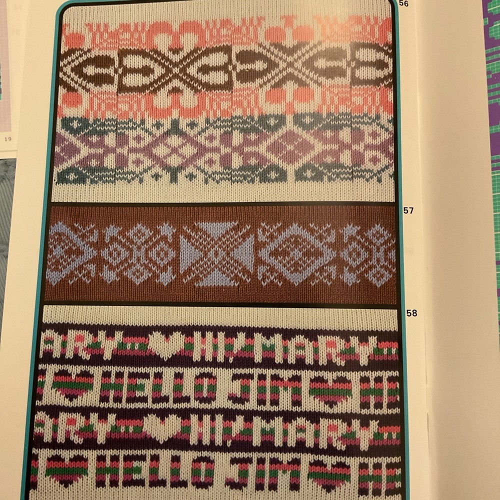 Electroknit Patterns For Knitting Machines