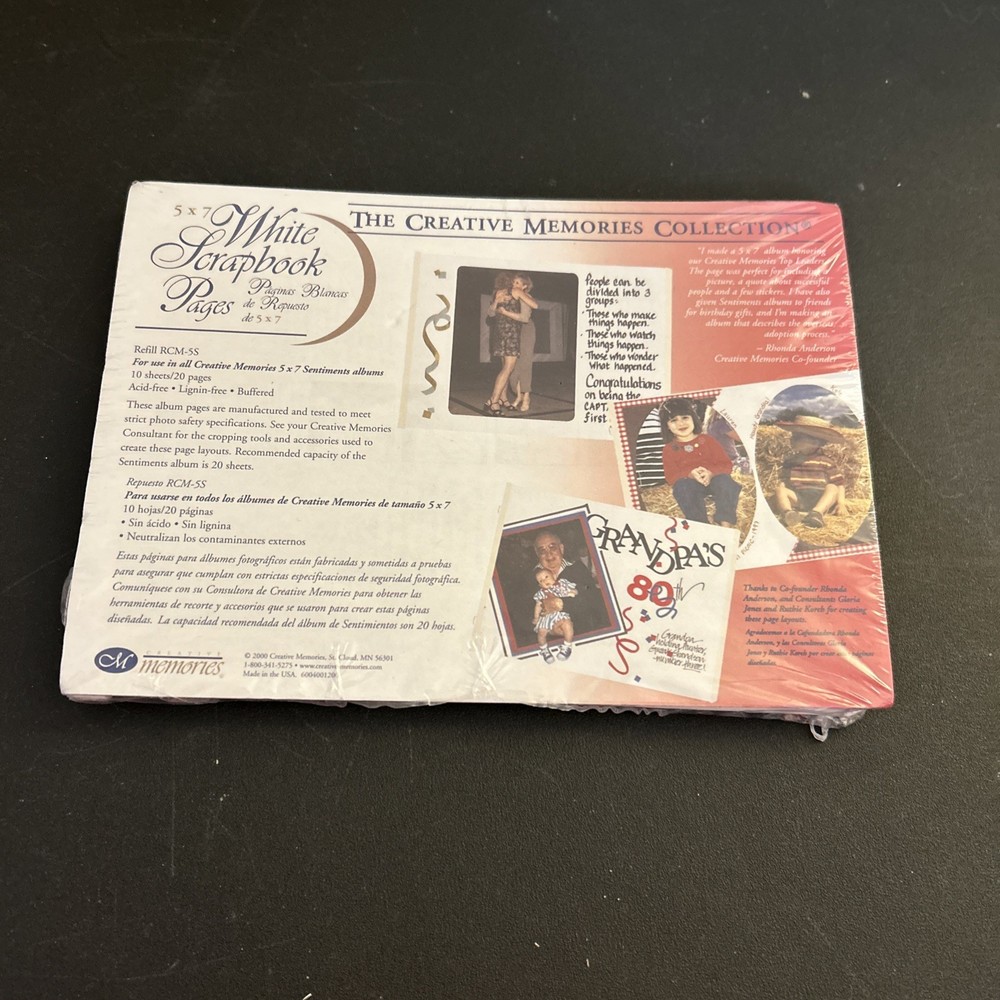 Creative Memories 5x7 White Pages