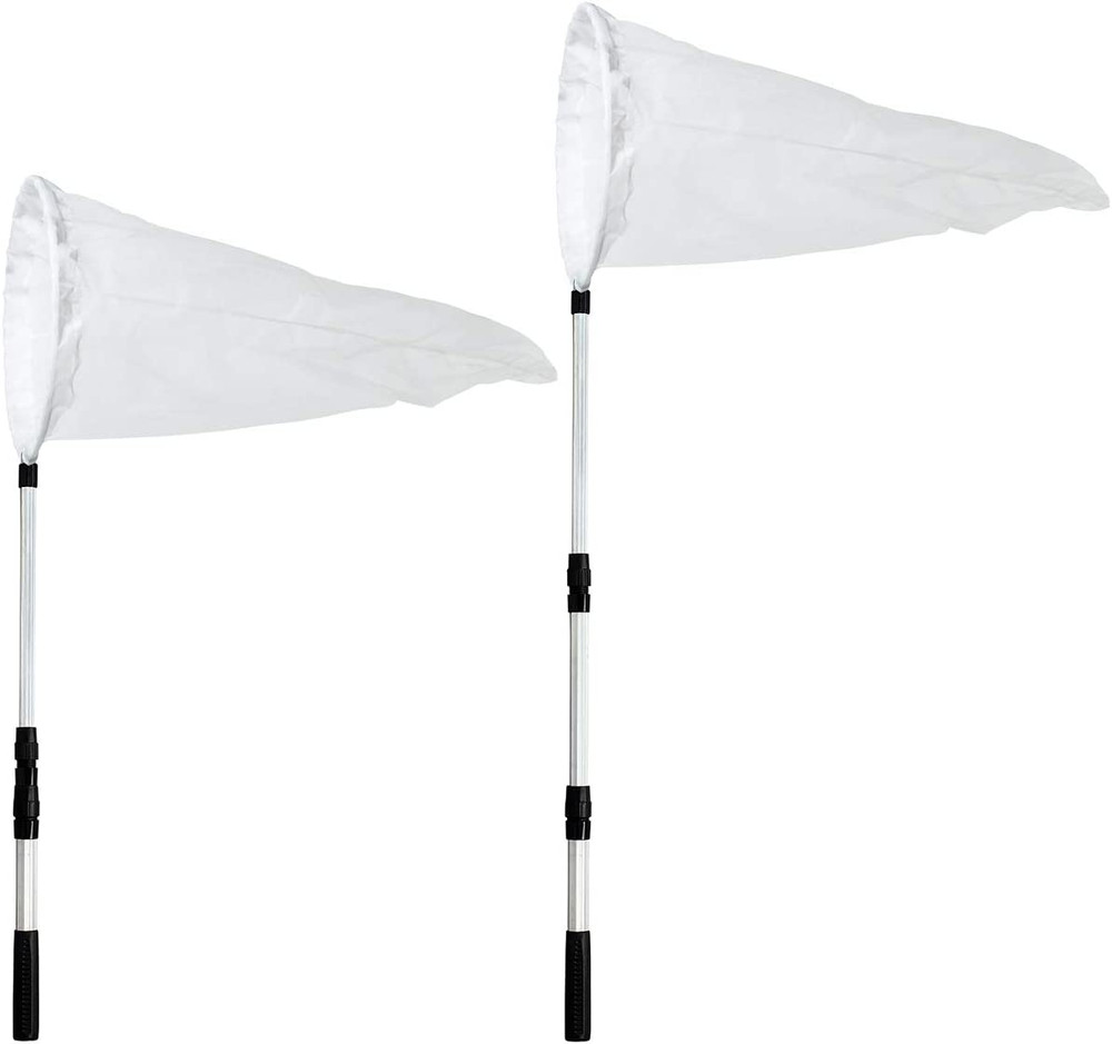 Large Insect and Butterfly Net with 14" Ring, 32" Net Depth, Extendable Handle t