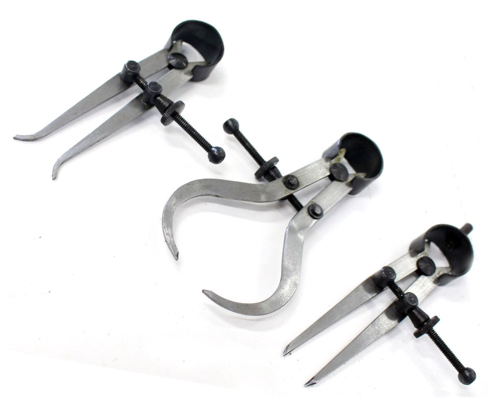 3 Piece, 3" Caliper Set - Inside, Outside And Divider