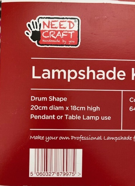 Need Craft Lampshade Kit - Round Drum Shape - 20 cm