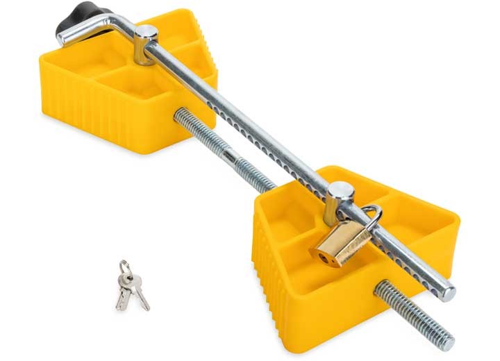 Camco 44653 Small Wheel Stop w/Locking Feature