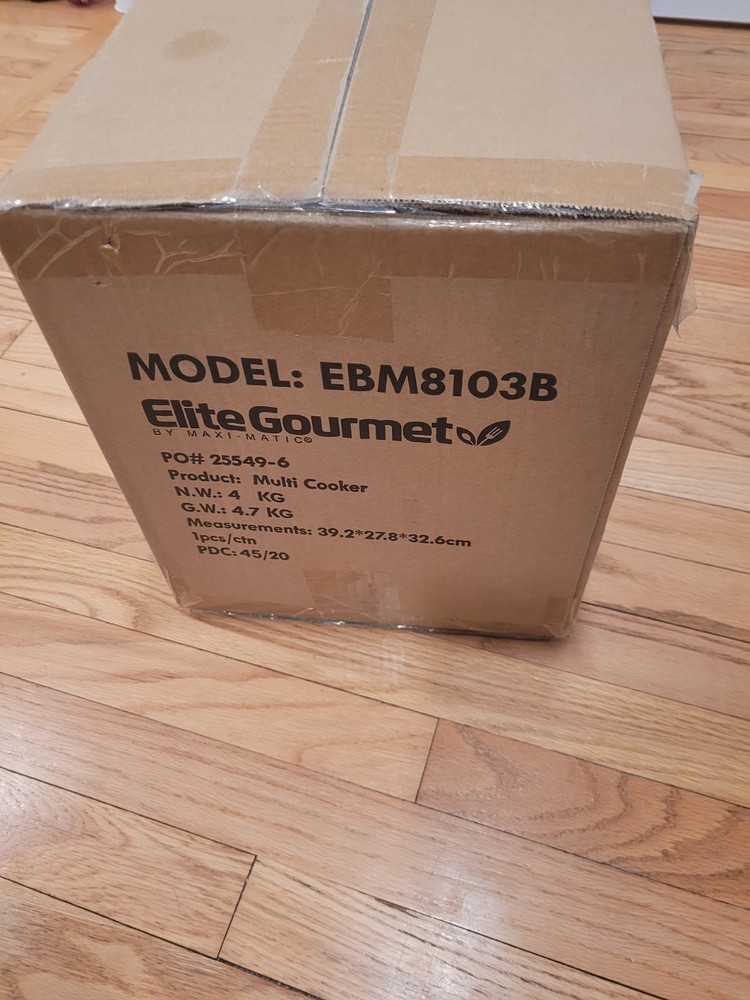 Elite Gourmet EBM8103B Programmable Bread Maker Machine - Black