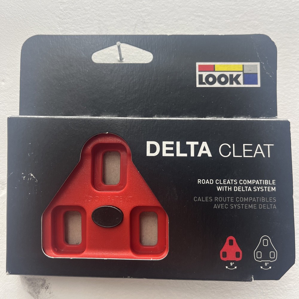 NEW - DELTA Cleats, RED, 9 Degree Float