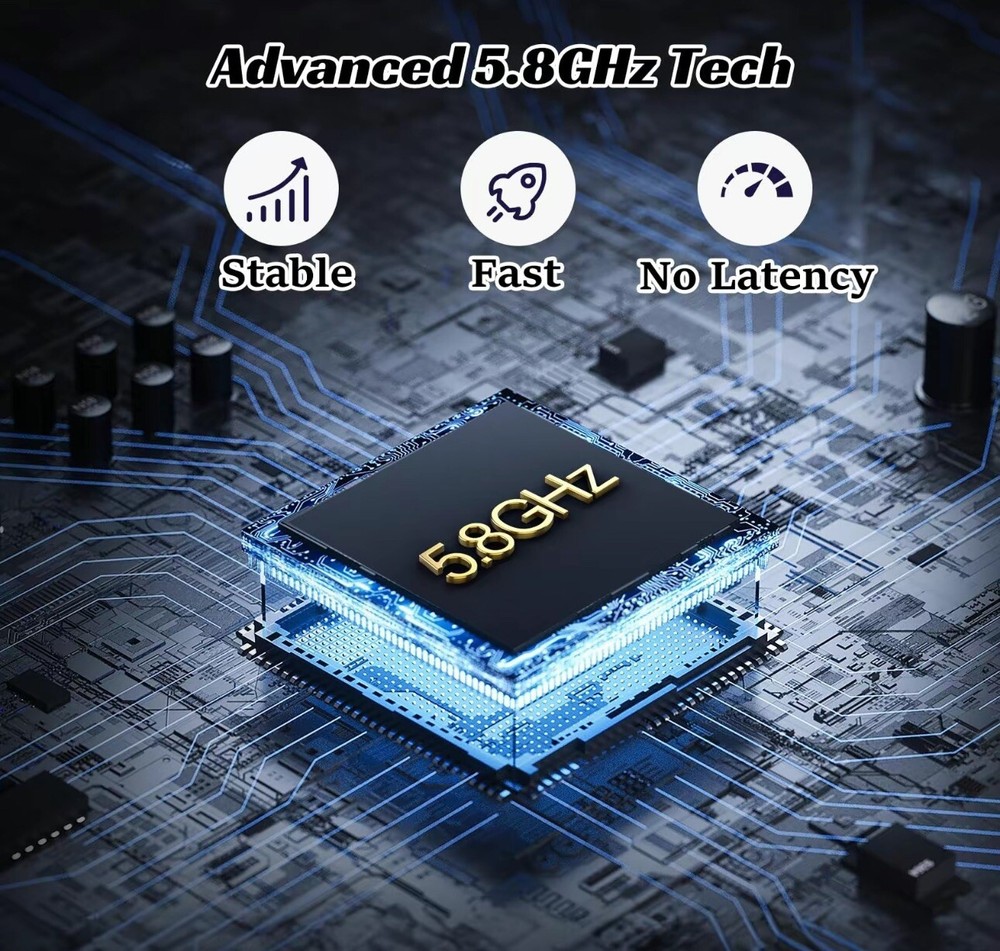 HSTOP 2in1 USB Wireless Carplay Android Auto Car 5.8Ghz WiFi Bluetooth Adapter