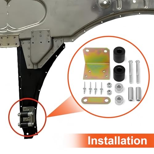 For Peterbilt 379 Lower Roller Bracket Kit Bundle with Rollers & Hardware -