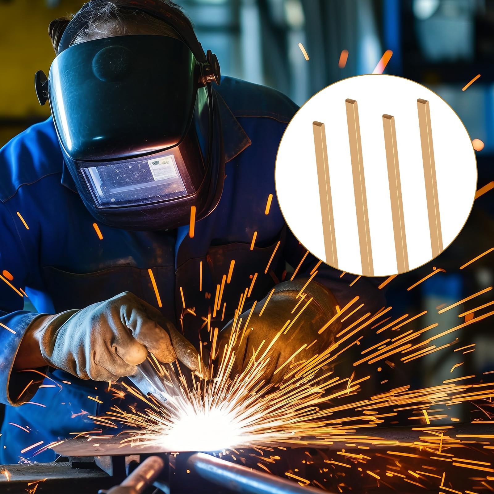 40pcs, Brazing Rods, Welding Rods, Bcup-5 15% Silver Solder, Welding Sticks,9...